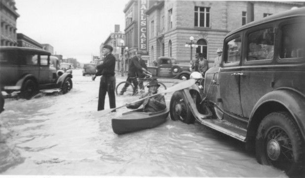 1937 downtown Billings flood
